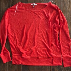 French Connection Red Long Sleeve Top